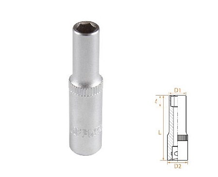 Головка торцевая глубокая шестигранная 1/4&quot;, 6 мм AFFIX AF00120006 AFFIX – анонс, характеристики, MSTAF00120006 