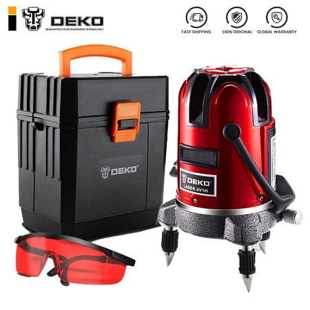 Акции и распродажа уровень лазерный в пластиковом кейсе deko ll57 set 3 