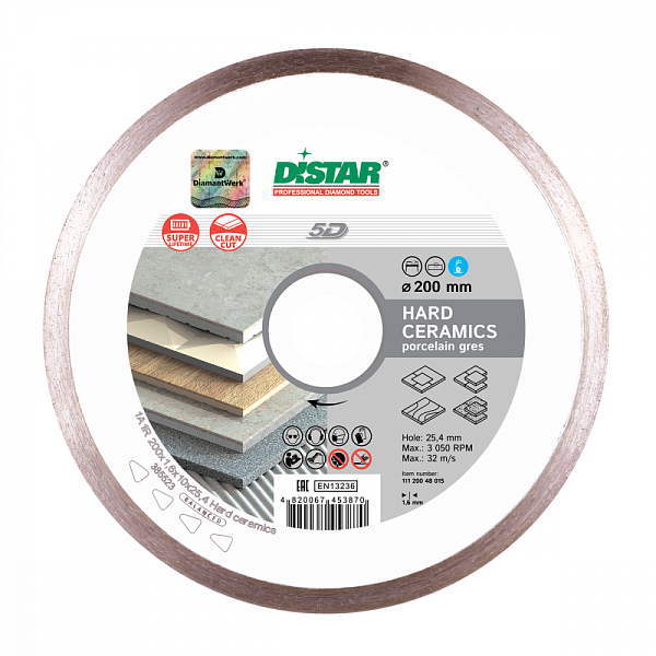 Алмазный диск DISTAR 1A1R HARD CERAMICS D230 : детальное описание и быстрый заказ