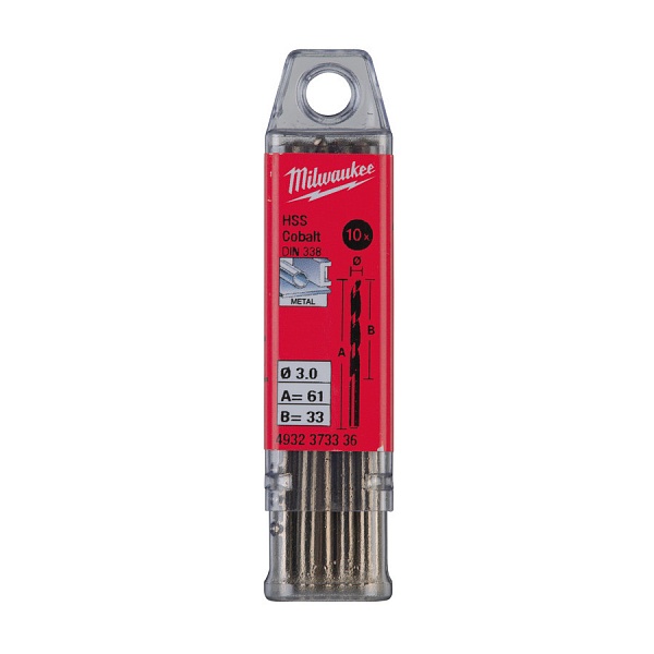 Milwaukee 10.5 x 133 - 5 шт Сверло по металлу HSS-G с кобальтом - DIN338 – купить в , подробное изображение 
