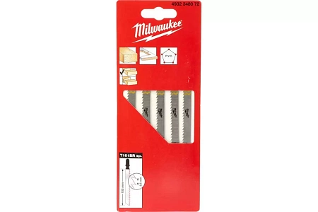 Milwaukee 105x2.5 mm T101BR 5шт Полотна для лобзика столешницы, ДСП – анонс, характеристики, 