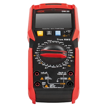 Мультиметр RGK DM-20 с поверкой (779647) RGK – анонс, характеристики, 