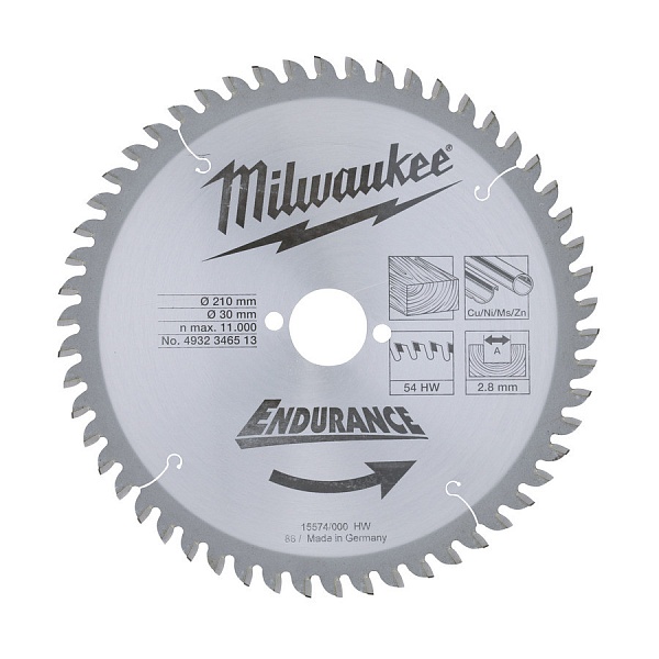 Диск Milwaukee WCSB 250 x 30 x80 для торцовочной пилы – купить в , подробное изображение 
