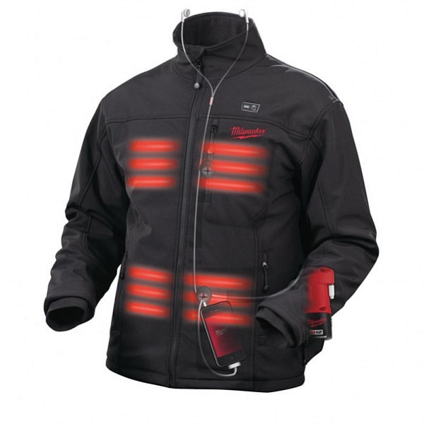Куртка Milwaukee с подогревом M12 HJ BLACK-0 (M) 4933433781