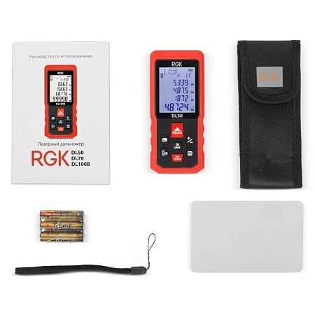 Лазерный дальномер RGK DL50 (с поверкой) (755696) RGK – анонс, характеристики, 