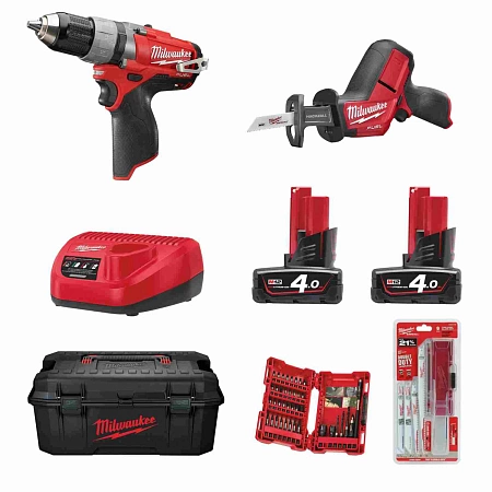 Акции и распродажа milwaukee m12 set2h-402w набор инструментов
