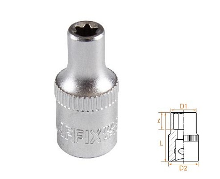 Головка торцевая TORX Е-стандарт 1/4&quot;, E5 AFFIX AF00023005 AFFIX – анонс, характеристики, MSTAF00023005 
