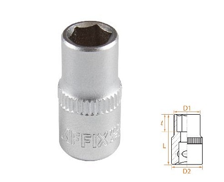 Головка торцевая стандартная шестигранная 1/4&quot;, 7 мм AFFIX AF00020007 AFFIX – анонс, характеристики, MSTAF00020007 