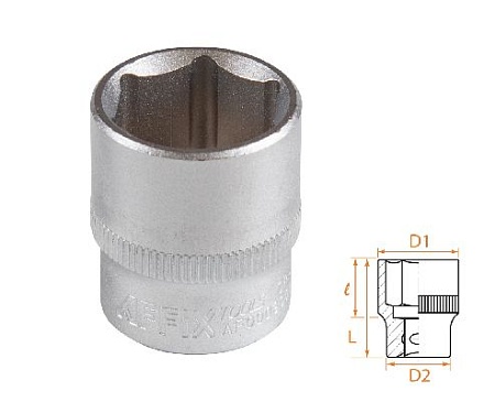 Головка торцевая стандартная шестигранная 3/8&quot;, 19 мм AFFIX AF00030019 AFFIX – анонс, характеристики, MSTAF00030019 