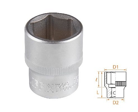 Головка торцевая стандартная шестигранная 1/2&quot;, 23 мм AFFIX AF00040023 AFFIX – анонс, характеристики, MSTAF00040023 