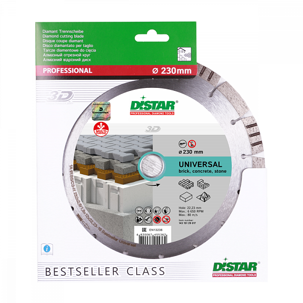Алмазный диск DISTAR 1A1RSS Bestseller Universal D115 : детальное описание и быстрый заказ