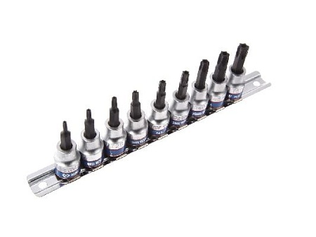 Набор торцевых насадок 3/8&quot;, Torx, Т10-Т50 мм, L = 50 мм, с отверстием, 9 предметов KING TONY 3119PR8 KING TONY – анонс, характеристики, MST3119PR8 