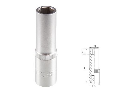 Головка торцевая глубокая шестигранная 1/2&quot;, 13 мм TOLSEN TT16563 TOLSEN – анонс, характеристики, MSTTT16563 