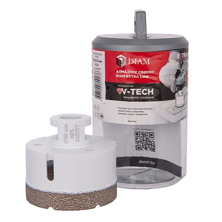 Сверло алмазное DIAM 68x35xМ14 Extra Line V-TECH (в.спекание) (320277) DIAM – анонс, характеристики, 320277 