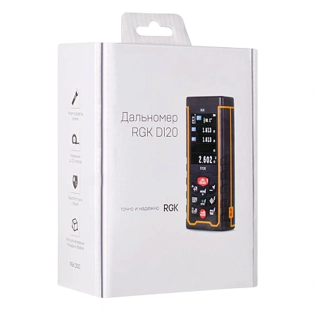 Лазерный дальномер с видоискателем RGK D120 (4610011871382) RGK – анонс, характеристики, 