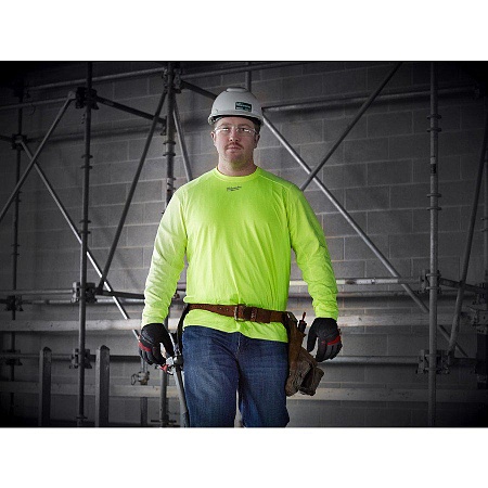 Новые акции футболка с длинным рукавом желтая milwaukee wwlsy (xl) в магазине Инструмент-24