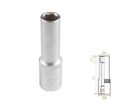 Головка торцевая глубокая шестигранная 1/2&quot;, 12 мм AFFIX AF00140012 AFFIX – анонс, характеристики, MSTAF00140012 