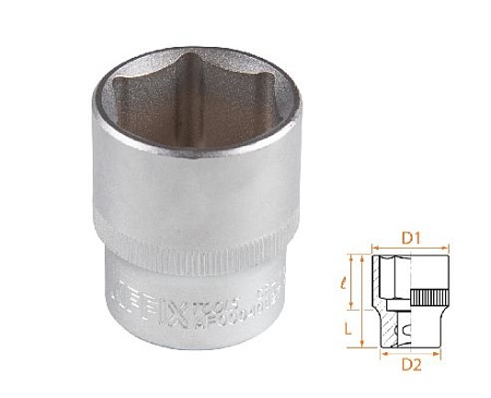 Головка торцевая стандартная шестигранная 1/2&quot;, 27 мм AFFIX AF00040027 AFFIX – анонс, характеристики, MSTAF00040027 
