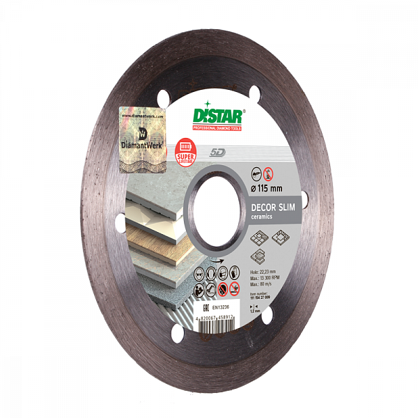 Алмазный диск DISTAR 1A1R Decor Slim D115 : детальное описание и быстрый заказ