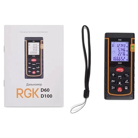 Лазерный дальномер RGK D60 (с поверкой) (755665) RGK – анонс, характеристики, 