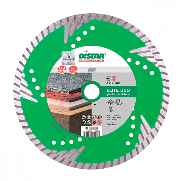 Алмазный диск DISTAR 1A1R Turbo Elite Duo D125 : детальное описание и быстрый заказ