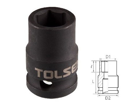 Головка торцевая ударная шестигранная 1/2&quot;, 13 мм TOLSEN TT18213 TOLSEN – анонс, характеристики, MSTTT18213 