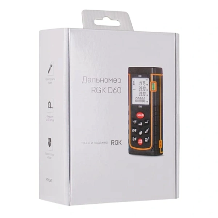 Лазерный дальномер RGK D60 (4610011870613) RGK – анонс, характеристики, 