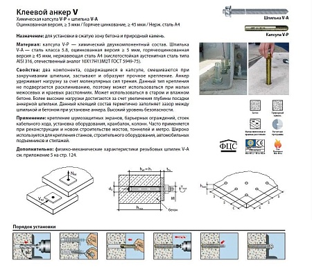Химическая капсула MKT V-P 20 новое в магазине tool-24.ru