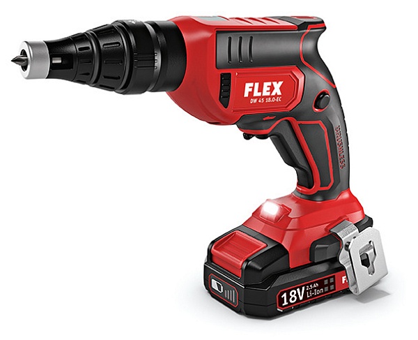 Детальное изображение : аккумуляторный шуруповерт для гипсокартона flex dw 45 18.0-ec