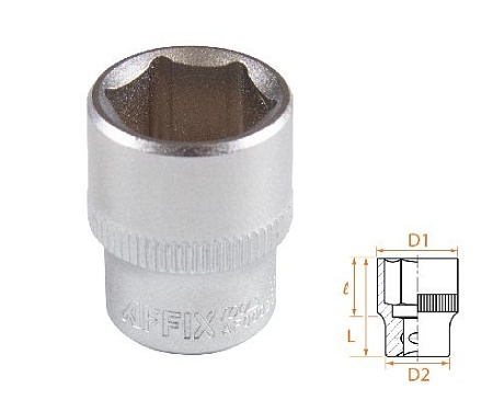 Головка торцевая стандартная шестигранная 1/4&quot;, 14 мм AFFIX AF00020014 AFFIX – анонс, характеристики, MSTAF00020014 