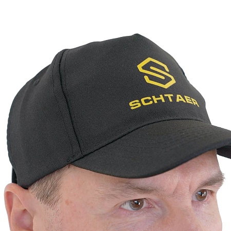 *SCH-B25493.35 Бейсболка черная, 5 клиньев, липучка, с нанесением фирменного логотипа SCHTAER: 1&nbsp;200 &#8381;