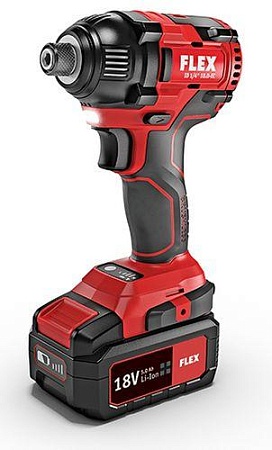Акции и распродажа аккумуляторная ударная дрель-шуруповерт flex id 1/4&quot; 18.0-ec/2.5 set