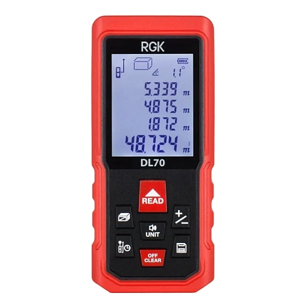 Лазерный дальномер RGK DL70 (с поверкой) (755702) RGK – анонс, характеристики, 