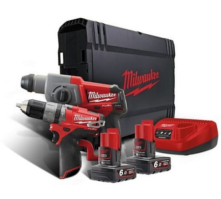 Акции и распродажа набор аккумуляторных инструментов milwaukee m12 cpp2b-602x