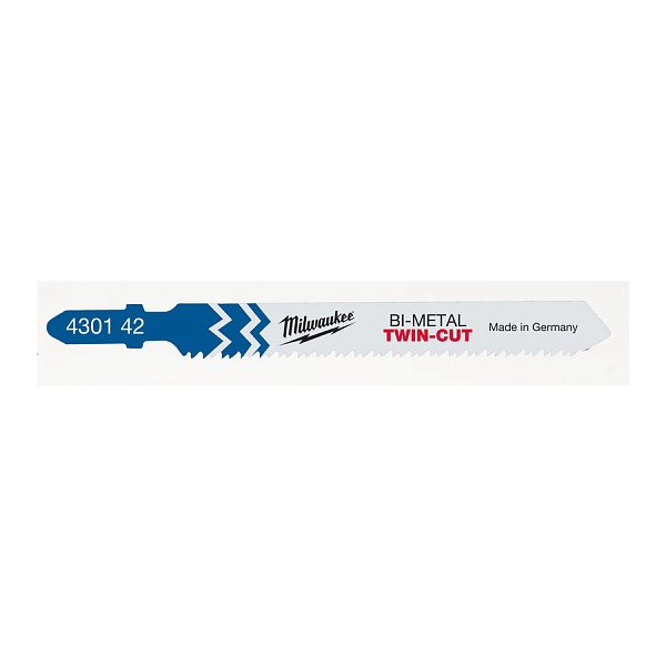 Полотна для лобзика Milwaukee Bi 91x2.5/1.8mm T 123xF 5шт Универсальные – купить в , подробное изображение 
