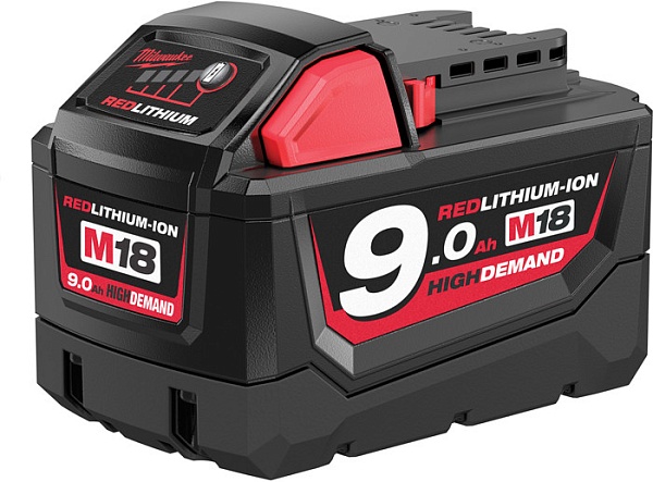 Детальное изображение : milwaukee m18 в9 аккумулятор 9аh redlithium