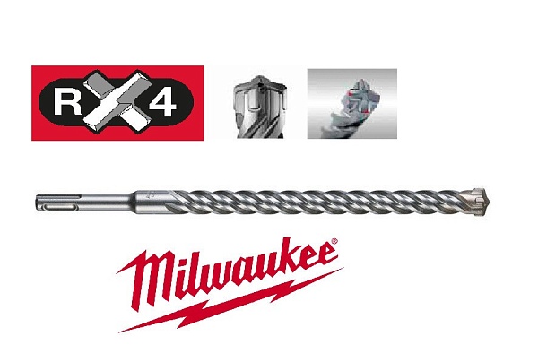 Набор буров SDS-Plus RX4 Milwaukee с 4-мя режущими кромками (7шт) -6шт – купить в , подробное изображение 
