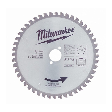 Диск Milwaukee WCSB 216 x 30 x24 для торцовочной пилы – анонс, характеристики, 