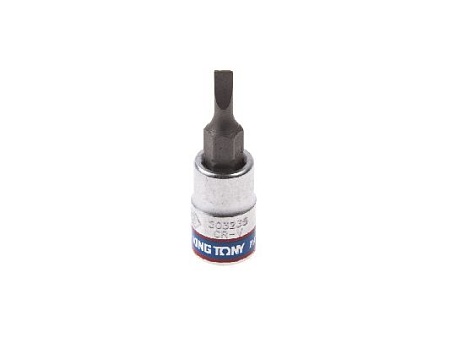 Насадка (бита) торцевая 1/4&quot;, Slotted, 3,5х0,5 мм, L = 37 мм KING TONY 203235 KING TONY – анонс, характеристики, MST203235 