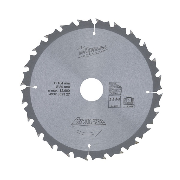 Milwaukee WCSB 165 x 20 x52 Диск для циркулярной пилы – купить в , подробное изображение 
