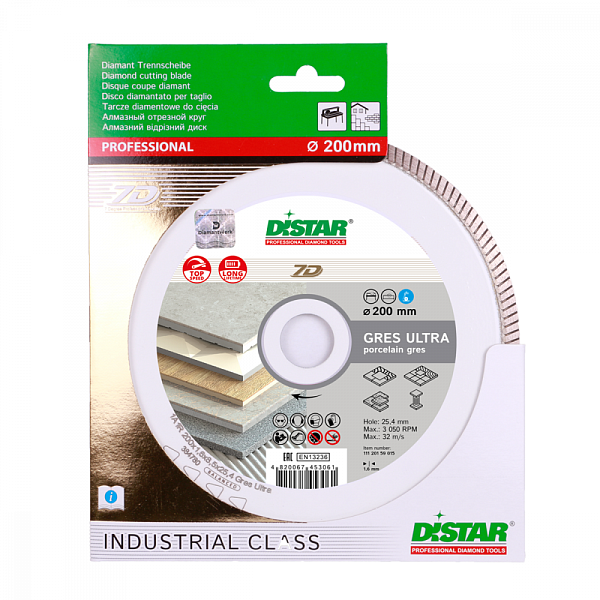 Алмазный диск DISTAR 1A1R GRES ULTRA D200 : детальное описание и быстрый заказ