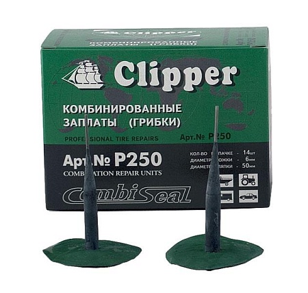 Фото и описание:clipper набор грибков p250 для легковых колес ножка-8,5мм, шляпка-55мм (24шт.)