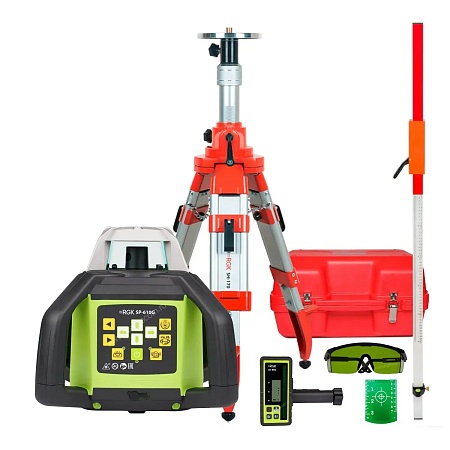 Комплект: ротационный нивелир RGK SP-610G + штатив RGK SH-170 рейка RGK LR-2 (129780) RGK – анонс, характеристики, 