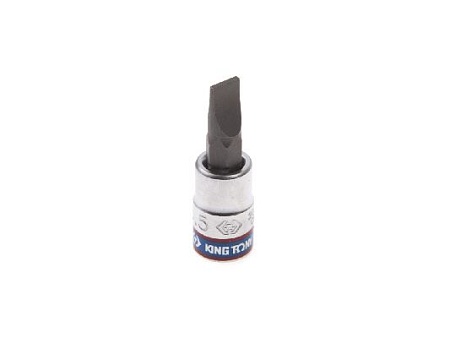 Насадка (бита) торцевая 1/4&quot;, Slotted, 6,5х1,2 мм, L = 37 мм KING TONY 203265 KING TONY – анонс, характеристики, MST203265 