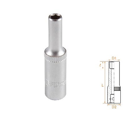 Головка торцевая глубокая шестигранная 1/4&quot;, 4,5 мм AFFIX AF00120045 AFFIX – анонс, характеристики, MSTAF00120045 