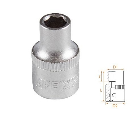 Головка торцевая стандартная шестигранная 3/8&quot;, 7 мм AFFIX AF00030007 AFFIX – анонс, характеристики, MSTAF00030007 