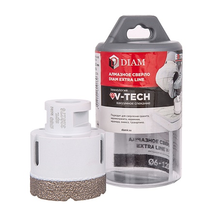 Сверло алмазное DIAM 50x35xМ14 Extra Line V-TECH (в.спекание) (320276) DIAM – анонс, характеристики, 320276 