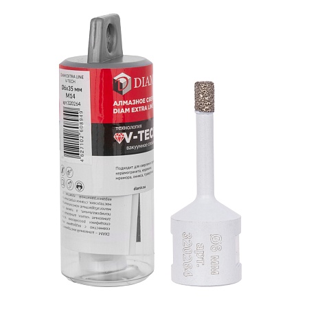 Сверло алмазное DIAM 6x35xМ14 Extra Line V-TECH (320264) DIAM – анонс, характеристики, 320264 