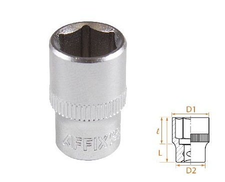 Головка торцевая стандартная шестигранная 1/4&quot;, 11 мм AFFIX AF00020011 AFFIX – анонс, характеристики, MSTAF00020011 