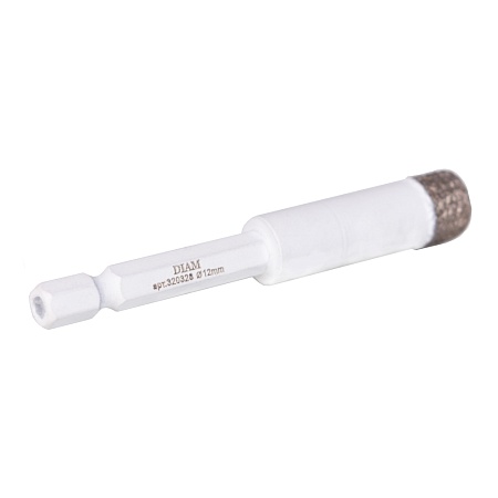 Сверло алмазное DIAM 12x35x1/4 HEX-E Extra Line V-TECH (в.спекание) (320328) DIAM – анонс, характеристики, 320328 